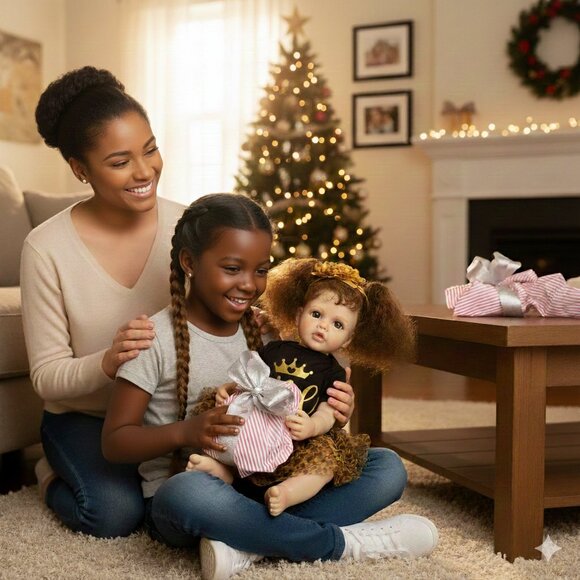 55 cm Babylistic Soft Silicone Vinyl Reborn Doll with rooted hair, eyes, nails - Picture 4 of 10